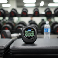 EMAF Cronómetro Profesional Digital con Silbato, LCD, Impermeable para Natación y Entrenador Deportivo, con Memoria para 10 Vueltas, a Precio Económico