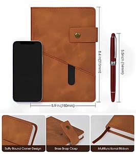 Meistverkauftes Luxus A5 Leder-Notizbuch Hardcover-Journal Anpassbares Logo Geschäftsnotizbuch - Product Image 2