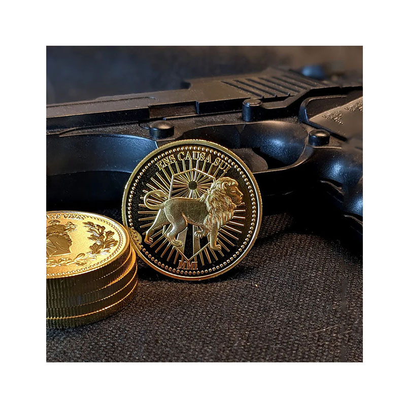 Giá rẻ tùy chỉnh John Wick COIN LƯU NIỆM tuyệt vời chết dập 2D 3D logo vàng và bạc Collector coin