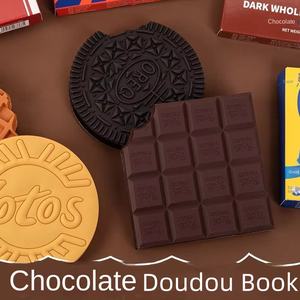 Cahier de parfum de chocolat de papeterie à couverture rigide en PVC créatif drôle Cahier de biscuit de cadeau - Product Image 4