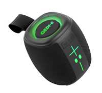 Speaker Mini Plastik Portabel Super Bass Murah BT 5.3 RGB LED Waktu Putar 3-5 Jam USB AUX Output 5-10W Desain Nirkabel Kustom