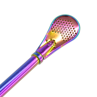 Cuillère-paille à yerba maté en acier inoxydable 304 de qualité alimentaire, accessoires de bar, certifiée CE/UE, écologique, pour mariage