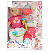 Muñeca de Vinilo Realista de 12 Pulgadas con IC, Puede Beber y Orinar, Set de Muñeca Reborn Suave para Jugar - Regalo
