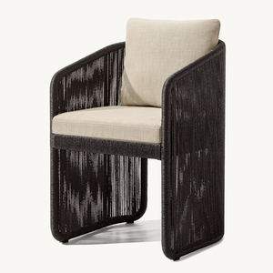 Moderno Juego de <span class=keywords><strong>Mesa</strong></span> de Comedor para Exteriores con 8 Asientos, Impermeable, para Balcón, con <span class=keywords><strong>Sillas</strong></span> de Ratán, para Patio, Villa u Hotel - Product Image 4