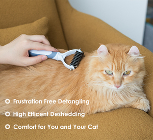 <span class=keywords><strong>Brosse</strong></span> de nettoyage et de toilettage pour animaux de compagnie <span class=keywords><strong>Brosse</strong></span> de démêlage professionnelle à 2 faces - Product Image 6