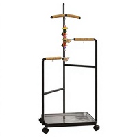 Support pour stations d'observation des oiseaux avec mangeoires à eau et à nourriture, plateau amovible lavable, en acier inoxydable, écologique, anti-rayures, pour usage extérieur
