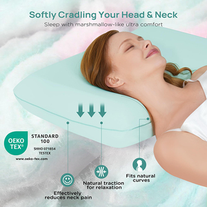 Tùy chỉnh thoáng khí Ergonomic linh hoạt <span class=keywords><strong>gel</strong></span> Bộ nhớ bọt Gối ngủ gối - Product Image 3