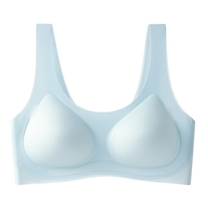 Sujetador de Dormir Ultrafino, Transpirable, Sin Costuras, Sin Varillas, Talla Grande, con Seda de Hielo Cómoda para Mujer - Product Image 6
