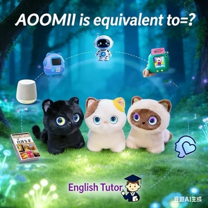 Jouet en peluche interactif pour chaton SJY-251010/1015 AI Furry avec réacteur magnétique AI, compagnon vocal en temps réel WiFi, robot jouet - Product Image 3