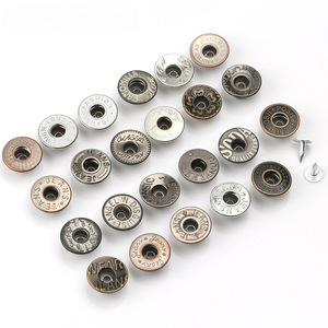 Nút áo may mặc tùy chỉnh OEM ODM, khắc nổi, khắc lõm, khắc logo, hợp kim kẽm mạ, nút áo jean, đinh tán cho - Product Image 4