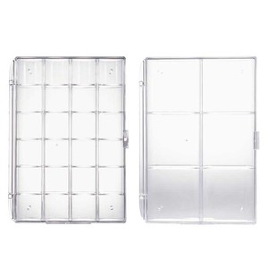 Hoa Tai lưu trữ đồ trang sức hộp đồ trang sức bông tai vòng cổ phụ kiện hộp đa tế bào tổ chức rõ ràng hộp lưu trữ - Product Image 6