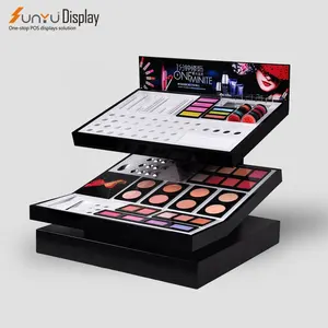 Supermarket Counter Desktop Custom Cosmetic Makeup Products Display Stand Custom Display Cabinet