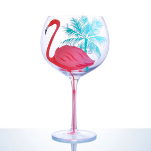 FLY-verre à vin rouge 21oz, avec peinture à la main, flamant rose, haute qualité, 2021, offre spéciale - Product Image 4