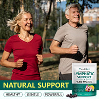 Acentiallabs OEM/ODM Drainage lymphatique 120 gélules antioxydantes pour adultes, hommes et femmes, sans sucre, végétalien, à base de plantes
