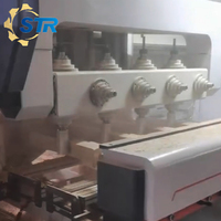 Centre d'usinage CNC haute vitesse 5 axes pour profilage et façonnage, avec espacement de 300 outils, pour la fabrication de pieds de meubles en bois à 360°
