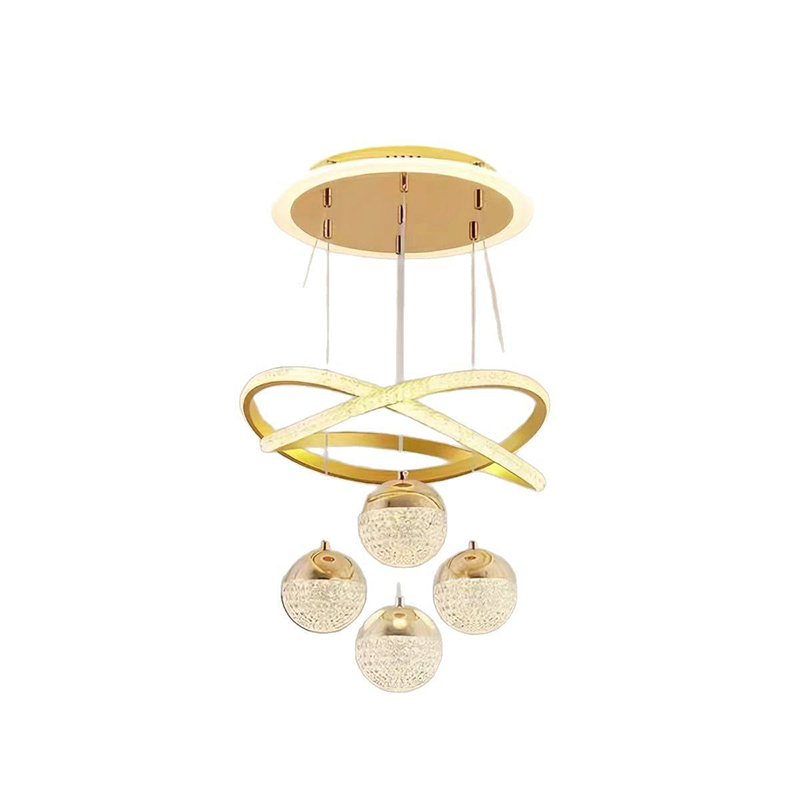 Modern Minimalist LED Chandelier for Dining Living Room Bedroom Staircase-Adjustable Height Gold Black Aluminum Luxury Light · image 3