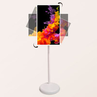 Pantalla Táctil Digital de 21.5 Pulgadas con Sistema Android, Ultra Delgada, Vertical, para Publicidad, con Soporte Independiente