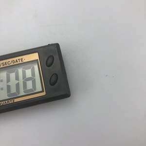 Digital Car Clock Mini Ultra Thin Quartz Electronic Clock Rectangle Shape Battery Powered Display Hour Min Sec Date - Product Image 2