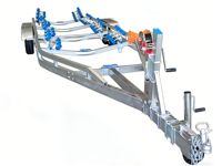 Remorque pour bateau en acier galvanisé, structure fiable pour yachts et petits bateaux, remorque pour bateau de 26 pieds * 8 pieds