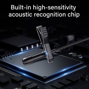 Personalized Black Smallest Hidden Camera Lavalier Condenser Microphone recording Reporter Mic Interviews - Product Image 6