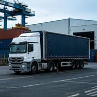 Semi-remorque à rideau coulissant à ouverture rapide, suspension stable pour le transport sécurisé de produits électroniques sur autoroute