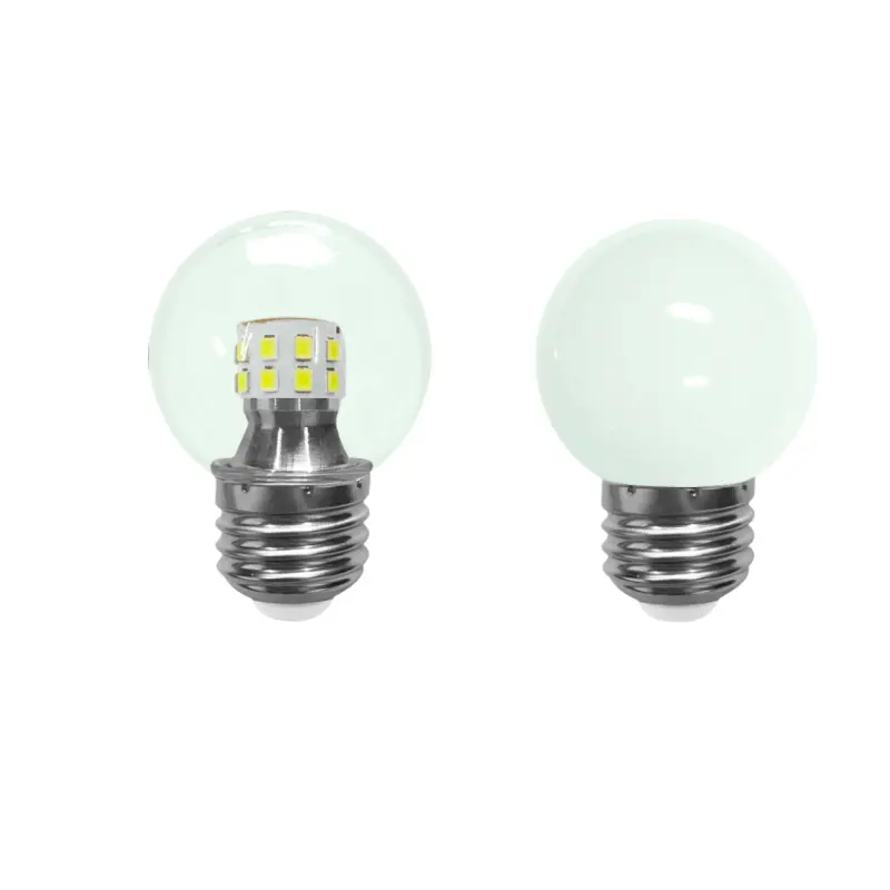 Best quality led bulb intelligent three-color light source bulb G45 ball chandelier e27 screw energy-saving lamp