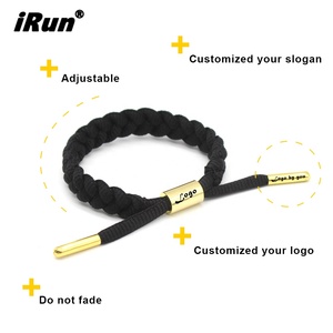 <span class=keywords><strong>IRun</strong></span>-pulsera de encaje de zapatos hecha a mano para hombre, accesorio tejido ajustable, cuerda de cuerda - Product Image 2