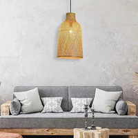 Lámpara de Techo LED Ikaia de Diseño Moderno, 24W, E27, Base de Acero, Interruptor de Bambú, Alta Calidad, Segura y Estable, Montaje en Superficie, para Hogar y Oficina