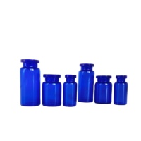 Flacon en verre 2mL5mL10mL tubulaire en borosilicate pharmaceutique bleu de haute qualité Offre Spéciale