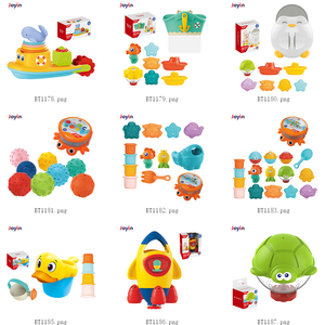 Jouet de <span class=keywords><strong>bain</strong></span> pour bébé, jeu d'eau avec animaux et bateaux en Silicone, pour la baignoire, la piscine, éducatif - Product Image 6