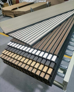 Panneaux muraux en bois plaqué naturel facile à installer, décoration intérieure, panneaux acoustiques en bois à <span class=keywords><strong>lattes</strong></span> absorbant le son - Product Image 5