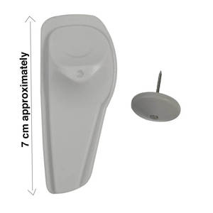 Tienda al por menor antirrobo 58KHZ Super Tag III EAS alarma etiqueta AM etiqueta dura para ropa Anti hurto en tiendas