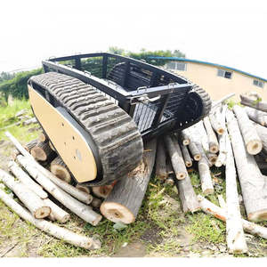 Heavy-Duty Electric Robot Tracked Vehicle AGV for Lifting and <b>Transportation</b> Platform Load Capacity 500kg - Product Image 2