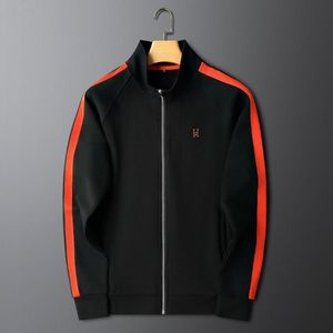 Completo Sportivo Estivo di Lusso Leggero, Nuovo Stile Casual da <span class=keywords><strong>Uomo</strong></span>, Trendy ed Elegante, con Colletto Alto, <span class=keywords><strong>Felpa</strong></span> Sottile <span class=keywords><strong>e</strong></span> Pantaloni Versatili - Product Image 4