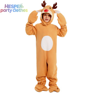 HESPER 2026 Vêtements de festival pour garçons et filles, Costume de renne de Noël pour enfants, Combinaison de jeu de rôle animal pour fête - Product Image 1