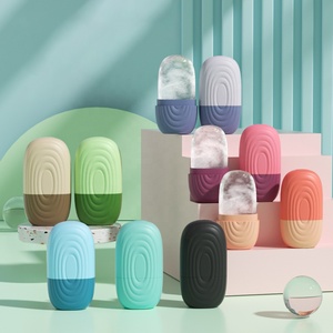 Cuidado DE LA PIEL Mini rodillo de hielo facial Enfriamiento Masaje facial Terapia de frío congelado Molde de hielo Rodillo de hielo de silicona para cara y ojos - Product Image 1