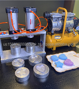 เครื่องกดผลิตบาธบอมบ์จากจีน พร้อมมอเตอร์และ PLC กำลังการผลิต 200 ชิ้น/ชม. สำหรับทำบาธฟิซซี่ ชワーสตีมเมอร์ และลูกบอลเกลือ - Product Image 3
