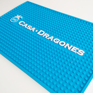 Customizable Logo Pattern Color Size <b>Silicone</b> Bar <b>Mat</b> Non Slip Waterproof Spill Proof Pad For Pub Bartender Service Protection - Product Image 6
