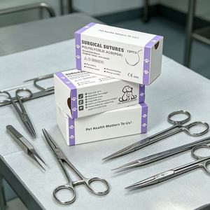 Suturas Quirúrgicas Veterinarias PGA, Sutura Absorbible de Ácido Poliglicólico con Aguja <span class=keywords><strong>para</strong></span> Hospital Veterinario, Sin Pedido Mínimo, Muestra Gratuita - Product Image 6