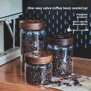 800Ml Thực Phẩm Bảo Quản Jar Với Một Cách Van Cho Cà Phê Đậu Trà Lưu Trữ Trong Nhà Bếp Hạt Lưu Trữ Tank Thực Phẩm Container - Product Image 2