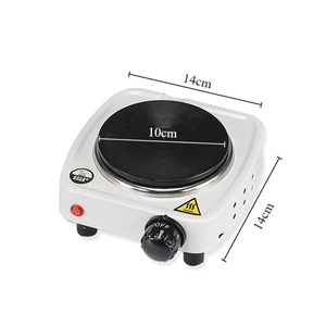 Mini estufa eléctrica con placa calefactora de 10 cm, 500 W, temperatura ajustable para té, café, fabricación de jabón casero - Product Image 1