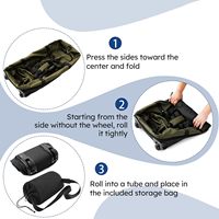 Sac de voyage souple à roulettes Vrtisa 110L extensible à 140L, 32 pouces, pliable, en Oxford, avec 2 roues robustes et 3 grands compartiments