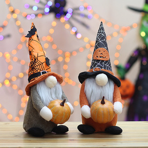 Muñecos de Gnomo de Tela para Halloween, Decoraciones de Calabaza y Murciélago, Adornos de Halloween para Interiores y Exteriores HX-2250A HX-2250B - Product Image 2