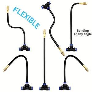 Kit de microirrigación de 1/2 pulgada con conexión rápida de latón y PE para riego de flores en invernaderos con boquillas ajustables - Product Image 4