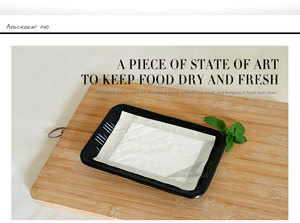 Tampons absorbants pour la conservation de la fraîcheur, tampons absorbants d'humidité pour la viande, le poisson, la volaille, les fruits de mer, les barquettes à atmosphère modifiée - Product Image 5