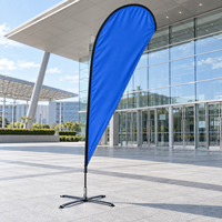 Publicité événementielle sportive, bannières volantes, branding d'entreprise, drapeaux de plage pour événements