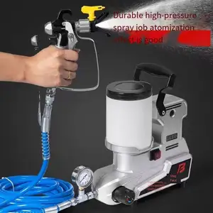 DIY ใหม่น้ําหนักเบา 6 กก.สีน้ํายางไฟฟ้า Airless เครื่องพ่นสีแรงดันสูงแบบพกพา Sprayer