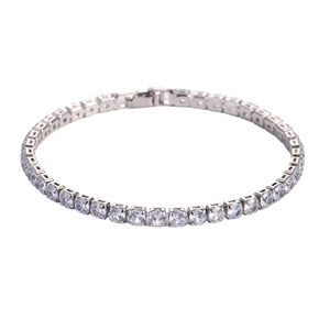 Bracelet en cristal avec sertissage de strass, bijoux unisexes pour tous les jours, disponible en couleur argent et or - Product Image 5