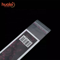 Individuell Bedruckte Selbstklebende Transparente Verpackungsbeutel für Bleistifte und Kugelschreiber mit Aufhängeloch