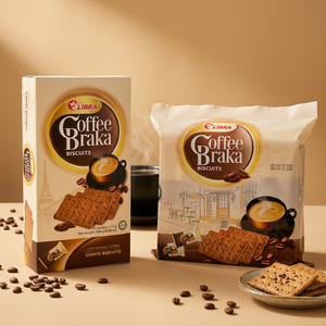 Galletas crujientes con sabor a crema dulce BRAKA Chillin Coffee Crunch, envasadas en caja de 720g. |   Fábrica en Vietnam, ODM, Muestras Gratis - Product Image 1